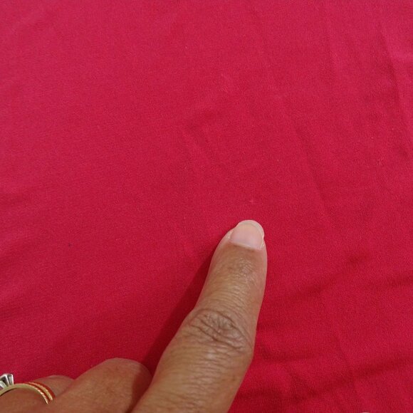 Maggie Barnes Womens Pink Top Plus Size 4X Short Sleeve Gathered V-Neck FLAWS - Picture 6 of 10